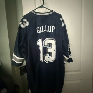 NFL Men’s Navy and White #13 Gallup Football Jersey